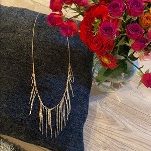 Panacea Gold Fringe Necklace
